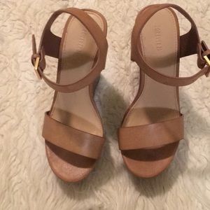 Brown wedges perfect condition!